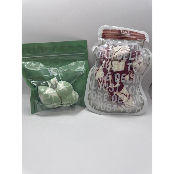 Beauty Sponge Bundle: 10 Marble Makeup Sponges & 2 Green Marble Dome Sponges NWT - Picture 4 of 6